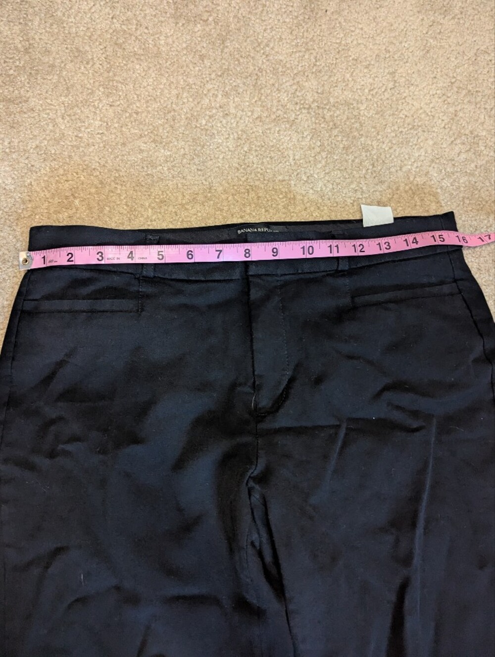 Banana Republic Sloan Curvy Fit Dress Pants β Black - Picture 5 of 7